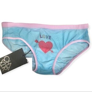 CHASER CHA SOR Blue Mesh Love Panties